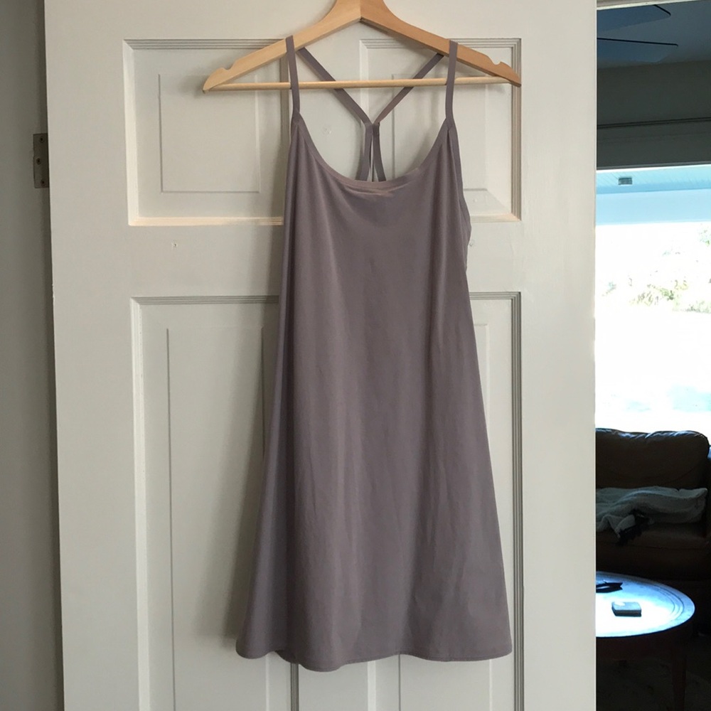 Outdoor Voices Exercise Dress in Earl Grey